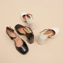 Babies à talons et bouts carrés