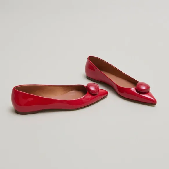 Ballerines à bouts pointus et billes