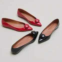 Ballerines à bouts pointus et billes