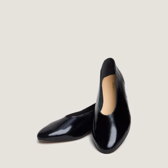 Ballerines à petits talons et bouts ronds