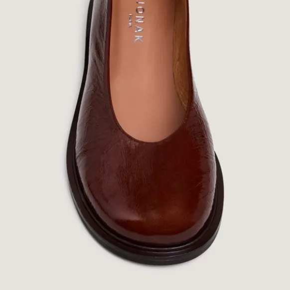 Ballerines à petits talons et bouts ronds