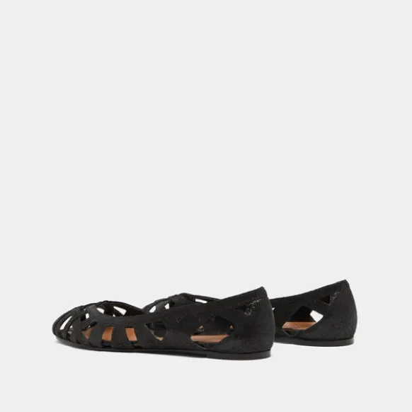 Ballerines ajourées en croûte