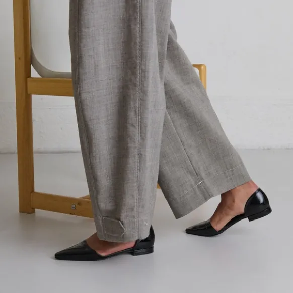 Ballerines ouvertes à bouts pointus