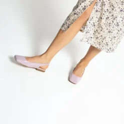 Ballerines Slingback à bouts carrés