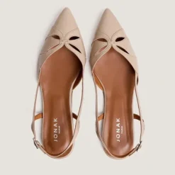 Ballerines slingbacks à bouts pointus