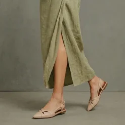 Ballerines slingbacks à bouts pointus