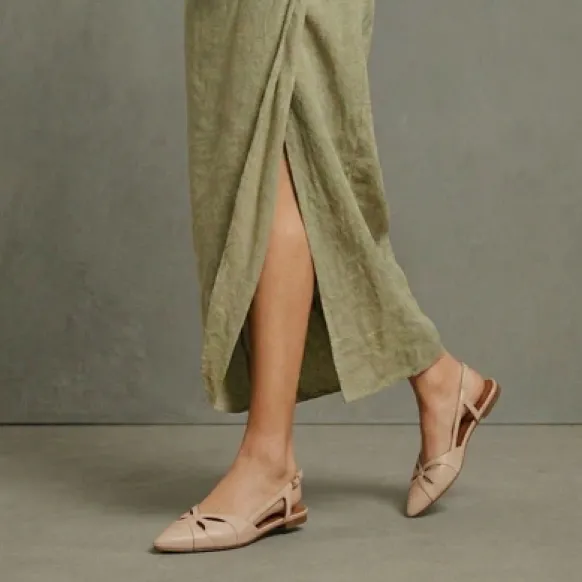 Ballerines slingbacks à bouts pointus