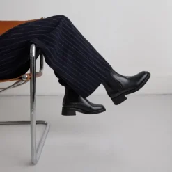 Boots à bouts arrondis et élastiques