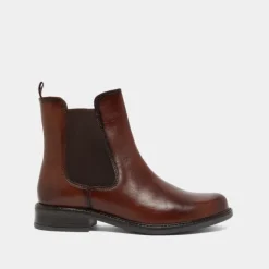 Boots à élastiques et à bouts ronds