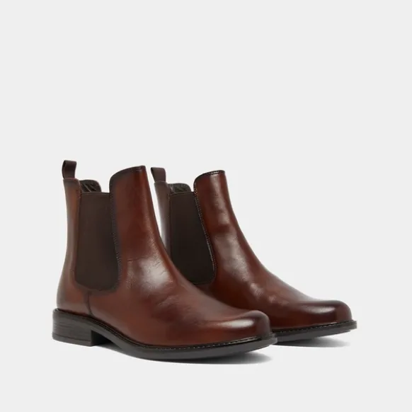 Boots à élastiques et à bouts ronds