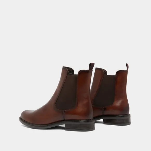 Boots à élastiques et à bouts ronds