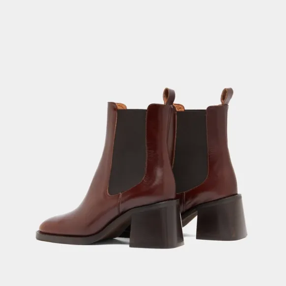 Boots à élastiques et talons épais