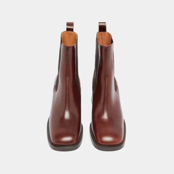 Boots à élastiques et talons épais