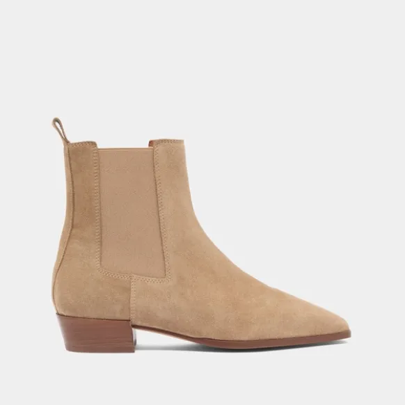 Boots à légers talons biseautés et bouts pointus