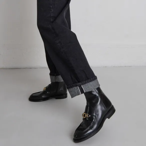 Boots à mors dorés