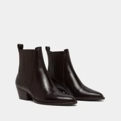 Boots à petits talons biseautés et élastiques