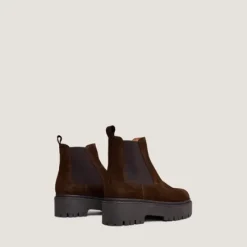 Boots à plateformes et bouts ronds