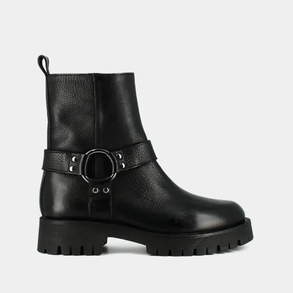 Boots à sangles et semelles crantées