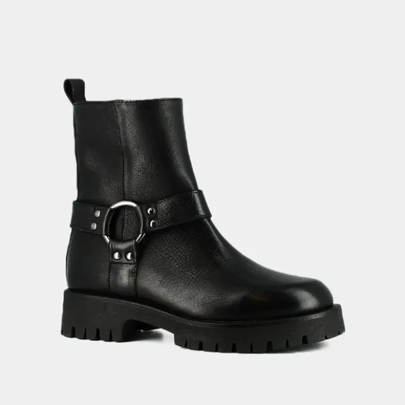 Boots à sangles et semelles crantées