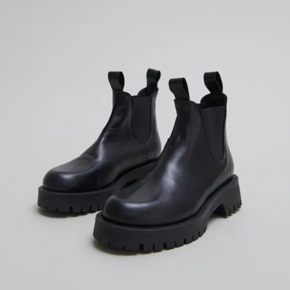 Boots à semelles crantées