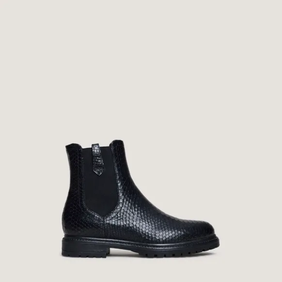 Boots à semelles crantées et élastiques
