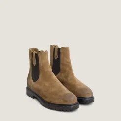 Boots à semelles crantées et élastiques