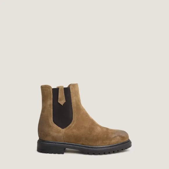 Boots à semelles crantées et élastiques