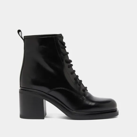 Boots à talons et à lacets