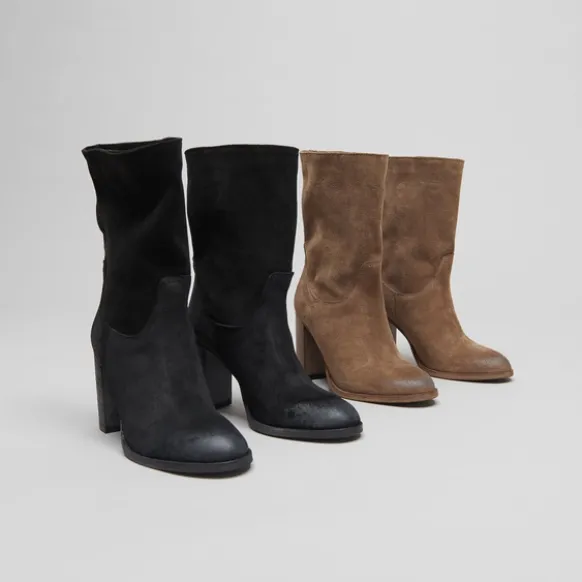 Boots à talons et bouts ovales