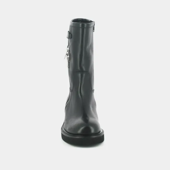 Boots à talons et doubles fermetures éclair