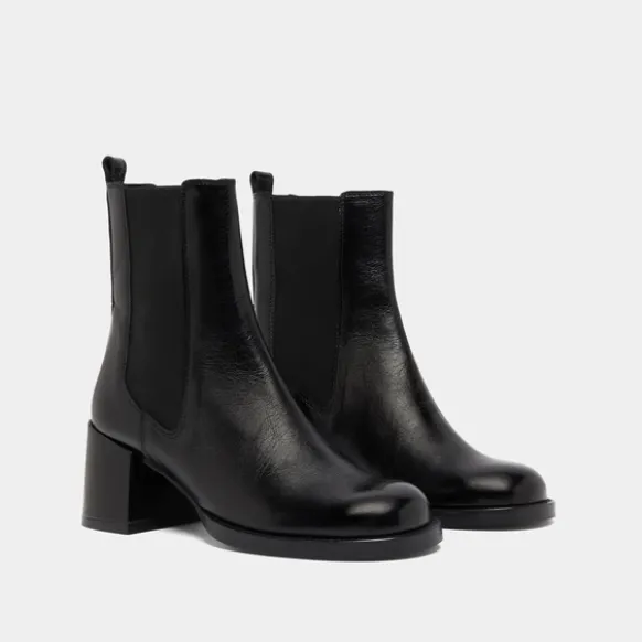 Boots à talons et élastiques