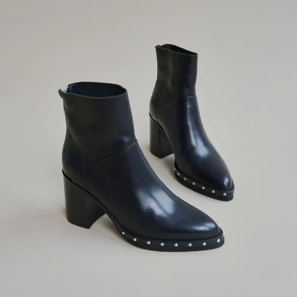 Boots à talons hauts et fermetures éclai...