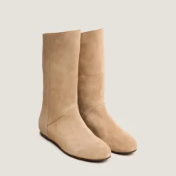 Boots hautes à bouts ronds