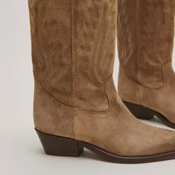 Bottes à bouts pointus et surpiqures apparentes
