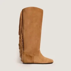 Bottes à franges et bouts ronds