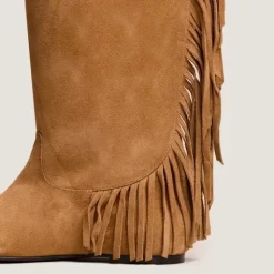 Bottes à franges et bouts ronds