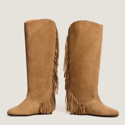 Bottes à franges et bouts ronds