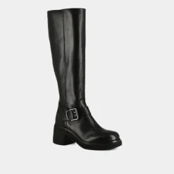 Bottes à semelles épaisses et boucles la...