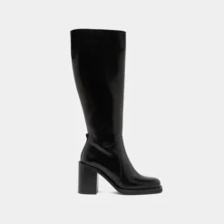Bottes à talons débordants