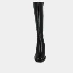 Bottes à talons débordants