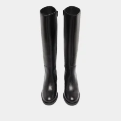 Bottes à talons et à bouts ronds