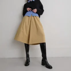 Bottes à talons et bouts arrondis