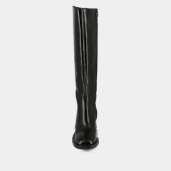 Bottes à talons et bouts carrés