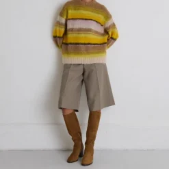 Bottes à talons et bouts ronds
