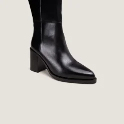Bottes à talons lamellés