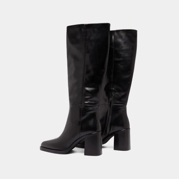 Bottes à talons lamellés