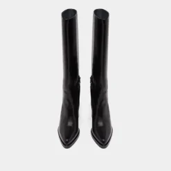 Bottes à talons lamellés