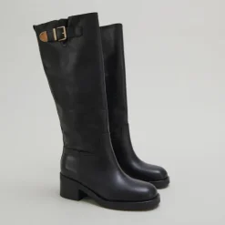 Bottes hautes à boucles