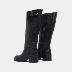 Bottes hautes à boucles