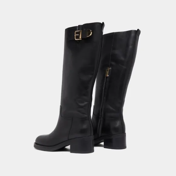 Bottes hautes à boucles